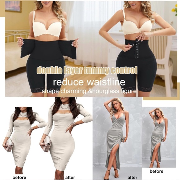 JOSERGO Shapewear for Women Tummy Control Panties High Waist Butt Lifter Mesium - Picture 4 of 7